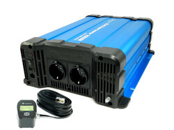 Spannungswandler 24V 2000 Watt reiner Sinus Wechselrichter Display Fernbedienung