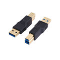 Logilink AU0014 Adapter USB 3.0 USB 3.0-A Stecker auf USB 3.0-B Stecker