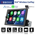 Wireless Apple Carplay Android Auto Autoradio 1 DIN 10,4" Bildschirm USB AUX KAM