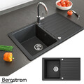 Granit Spüle Küchenspüle Einbauspüle Spülbecken 765x460mm Farbauswahl Bergström