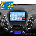 6+128GB Android 14 CarPlay Autoradio GPS Navi BT RDS Für Hyundai IX35 2010-2015