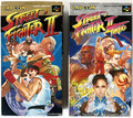 Lot 2 Set Street Fighter II 2 Turbo SFC Super Famicom SNES Japan Import