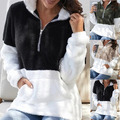 Damen Teddybär Winter Warm Pullover Sweatjacke Zip Fleece Sweatjacke Pulli DE