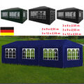 Partyzelt Pavillon Gartenzelt Gartenpavillon Festzelt Gazebo 3x6 m Mit Fenster