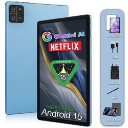 2025 Neu Tablet Android 15 Pad 24GB RAM+256GB 4G LTE 2SIM 8580mAh 14 Zoll 2.4K