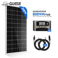200W Solarpanel Kit Solarmodul Solaranlage Inselanlage für Wohnmobil Haus Marine