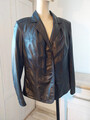 Peter Hahn Lammleder Lederjacke Blazer Schwarz 42 Super Zustand 