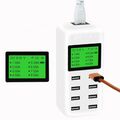 8 Fach USB Schnellladestation Hub Mehrfach LCD Multi USB Port Ladegerät Adapter