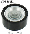 VKM 36221 SKF Umlenk-/Führungsrolle, Keilrippenriemen für DACIA,LADA,RENAULT