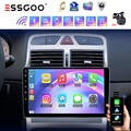 Autoradio Carplay Android13 GPS NAVI Für Peugeot 307 2007-2013 BT RDS 2+64G +KAM