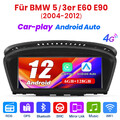 für BMW E60 E61 E90 E91 CCC GPS Navi Android 12 CarPlay 8Core Autoradio 6+128GB