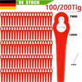 200x Ersatz Kunststoff Messer Klingen für Einhell Akku Rasentrimmer GE-CT 18 Li