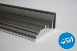 Aluminium Winkel 100x50x6 mm L Profil Schiene AlMgSi0,5 Alu Profil Aluwinkel