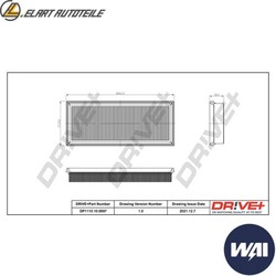 LUFTFILTER DP1110.10.0697 FÜR SMART FORTWO/Cabrio M132.930/910 1.0L 3cyl