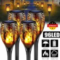 Solarleuchten 96LED Solar Fackel Gartenfackeln mit Flammeneffekt Solarlampen DHL