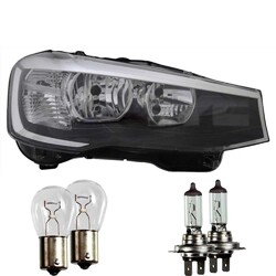 Scheinwerfer links H7/H7/P21W mit Tagfahrlicht für BMW X3 F25 inkl. Osram Lampen