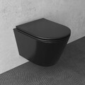 Toilette Hänge WC Spülrandloses Wand WC Kloschüssel mit  WC Sitz pass. GEBERIT