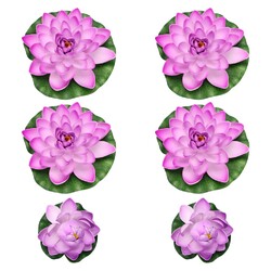  2 Count Teichpflanzen Schwimmend Künstliche Wasserpflanzen Teichdekorationen