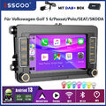 Für VW Golf 5 6 Passat B6 Polo 7'' Autoradio Android 13 Carplay DAB+ GPS Navi BT