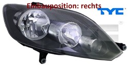 TYC 20-12157-05-2 Hauptscheinwerfer rechts Scheinwerfer Frontscheinwerfer 