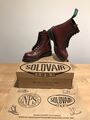 NPS SOLOVAIR Derby Oxblood Leder 8 Augen Derby Stiefel! SizeUK4! Neu! Nur £149,90!