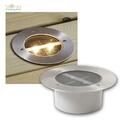 Solar LED Boden-Einbau-Strahler Edelstahl Blende Garten-Leuchte für Hof Beet Weg
