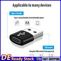 2x USB 3.1 Typ C Buchse auf USB 3.0 A Stecker Adapter Daten+Laden (Schwarz) Deu