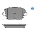 1x ORIGINAL® Meyle 025 235 8118 Bremsbelagsatz, Scheibenbremse Vorne, exkl.