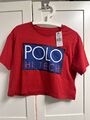 POLO T-Shirt rot S 36 Ralph Lauren Crop top NEU mit Etikett