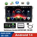 9 Zoll Autoradio Wireless CarPlay  Android 14 GPS Navi Für VW Golf VI 2008-2013