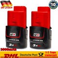 2X 3,5Ah Akku Für Milwaukee M12 B3 Lithium M12B2 M12 M12B 48-11-2430 48-11-2411