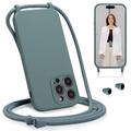 Handyhülle zum umhängen für iPhone 15 Pro Hülle mit Band Case Kordel Handykette