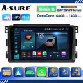 9" 4+64G Android 14 AutoRadio Carplay BT GPS Navi Für Smart Fortwo 451 2005-2010