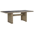 Garten-Esstisch Balkontisch Esstisch Campingtisch 200x100x74 cm Poly Rattan 
