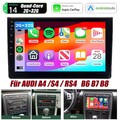 2+32GB Android 14 AutoRadio RDS DSP GPS Navi Wireless Carplay Für Audi A4 S4 RS4
