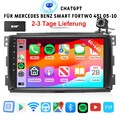 Für Smart Fortwo 451 2005-2010 Android15 AI Autoradio Apple Carplay GPS Navi CAM