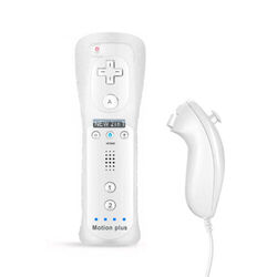 Für Nintendo Wii/Wii U 2 in 1 Remote MotionPlus Controller + Nunchuk & Gurt NEU