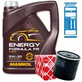 FEBI Ölfilter + 5L Mannol Formula FR Motoröl passend für Ford WSS-M2C913 Volvo