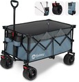 B Ware 200L Bollerwagen Faltbar mit Bremsen Offroad Breite Reifen Alle Gelände