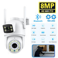 8MP 4K HD FUNK WLAN WIFI IP NETZWERK CAMERA Outdoor AUßEN PTZ ÜBERWACHUNGSKAMERA
