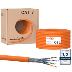 CAT 7 Verlegekabel Netzwerkkabel Datenkabel LAN CAT7 Kabel Netzwerk Ethernet POE10Gbit/s ✅ PoE ✅ S/FTP ✅ Halogenfrei ✅ 1000MHz ✅ Kupfer