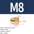 Hutmuttern M3 M4 M5 M6 M8 M10 bis M16 Messing , Hohe Form , DIN 1587 , Hutmutter