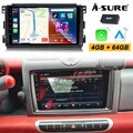DAB+ 4+64GB Android 15 Autoradio SWC Navi Carplay für Smart Fortwo 451 2005-2010