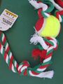 Hunde Spielzeug Aus Seil Kauspielzeug für Hunde - Wurf und Tennisball mit Kordel