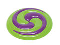 Nobby TPR Fly-Disc "Hypno" 22 cm grün/lila robust schwimmfähig Wurfspielzeug 