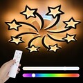 LED Deckenleuchte Stern Deckenlampe RGB Dimmbar mit Fernbedienung Schlafzimmer
