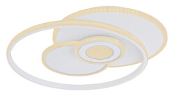 GLOBO Lighting Deckenleuchte RODERICK LBH 54x46x6 cm weiß Deckenlampe