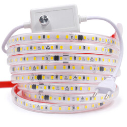 230V 2835 LED Streifen Strip 120LED/m Selbstklebend Lichtband Lichterkette Außen