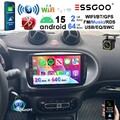 Für Smart Fortwo Forfour 453 ﻿Carplay Android 15 Chat GPT Autoradio GPS NAVI 64G