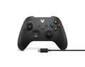 Microsoft Xbox Wireless Controller Bluetooth inkl. USB-C-Kabel Schwarz